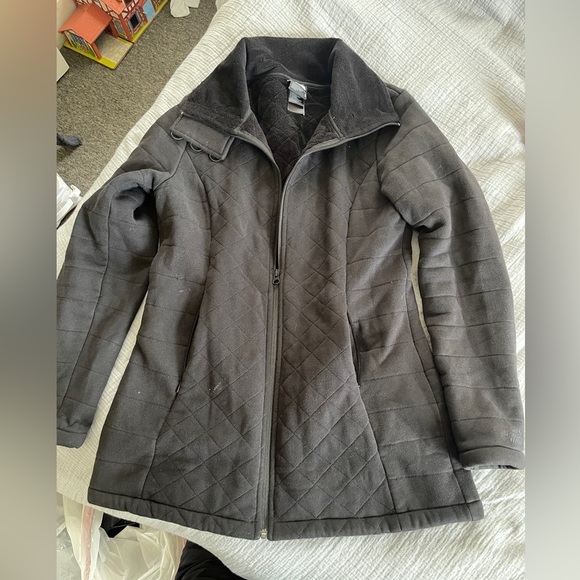 The North Face Caroluna Diamond Quilted Fleece Lined Jacket Size medium, Black - Picture 1 of 11